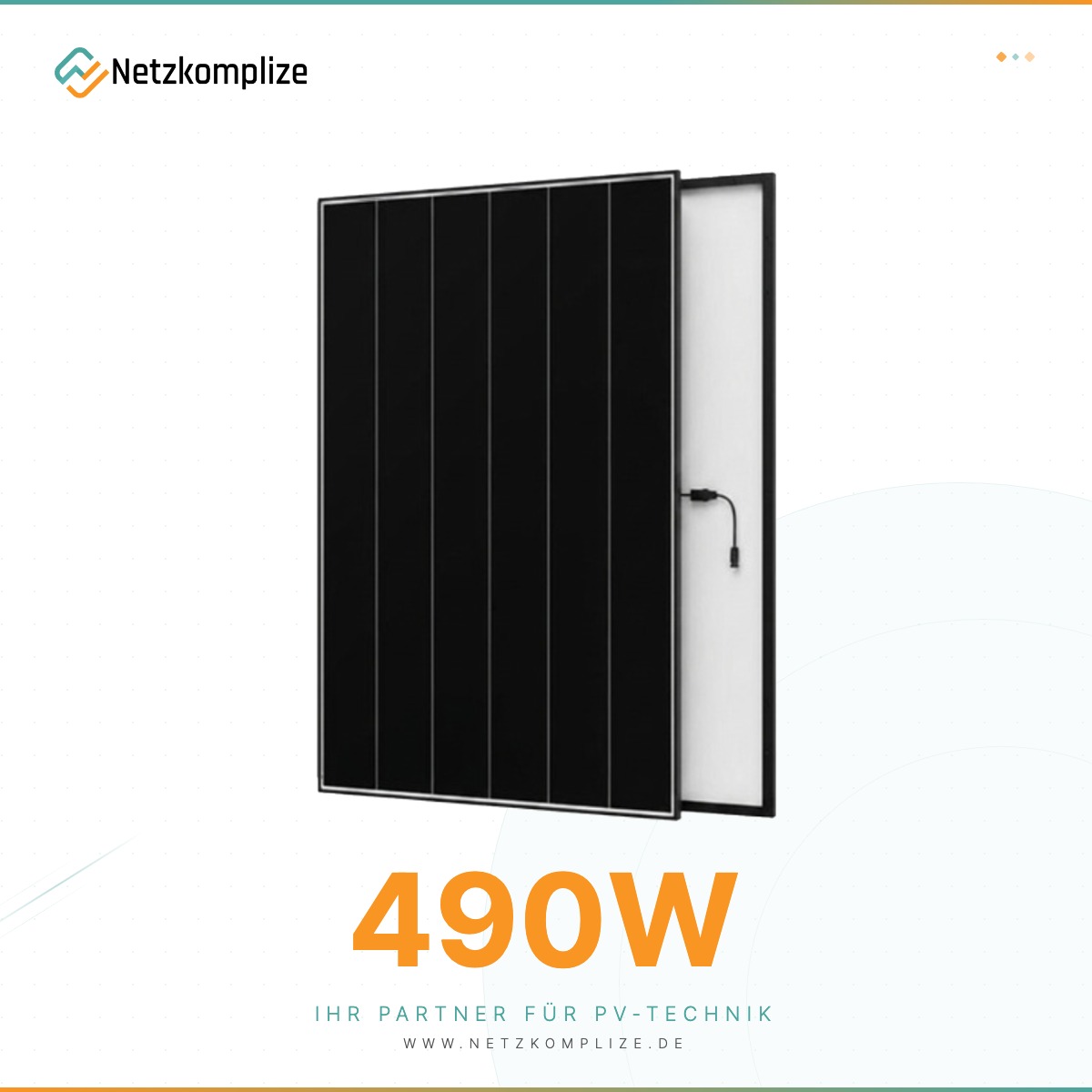 AIKO Solar Neostar 3P+54 490W Black Frame Doppelglas Solarmodul (AIKO-A-MCE54Dw)