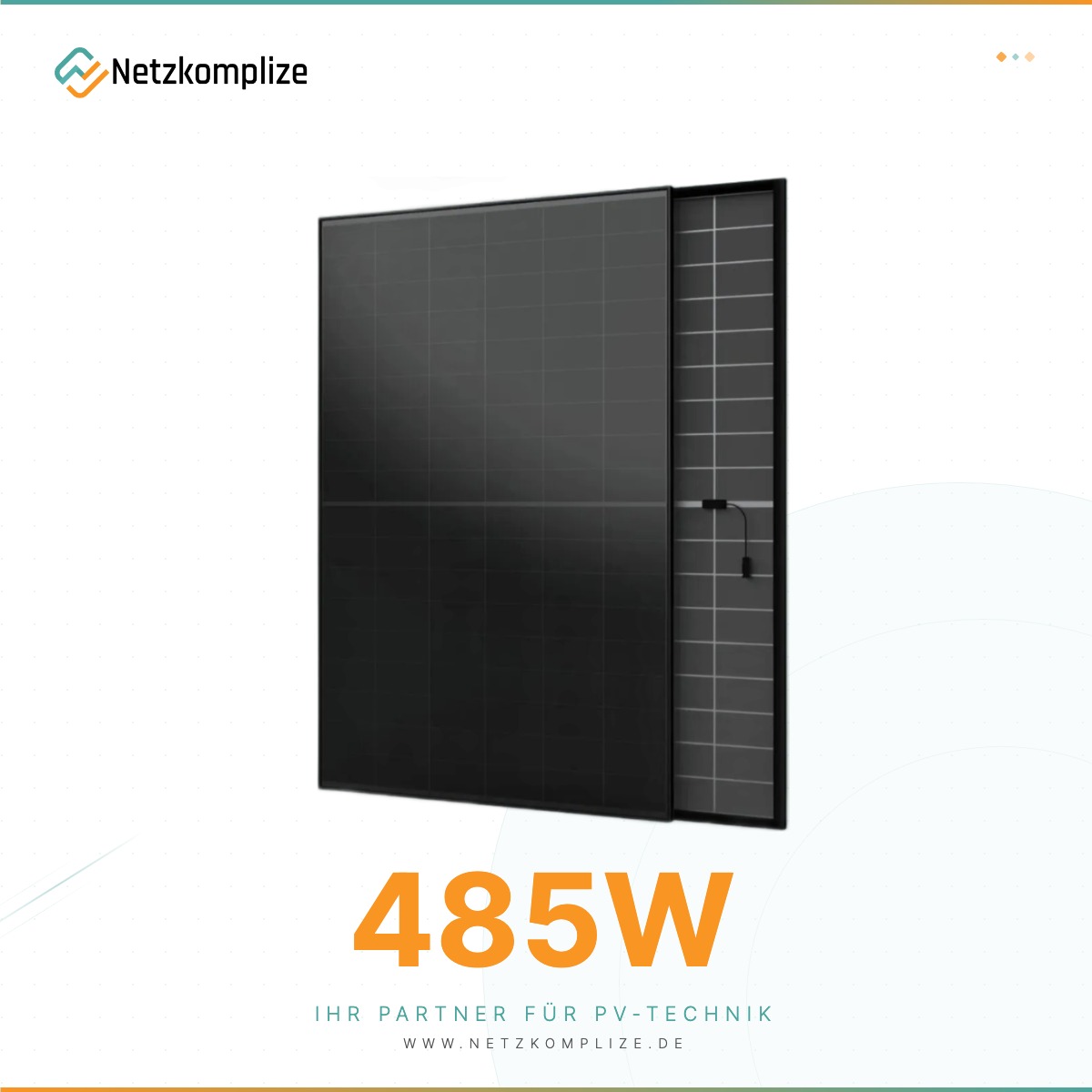 AIKO A485-MCE54Db Neostar 3S+ 485W Full-Black N-Typ ABC Doppelglas-Solarmodul