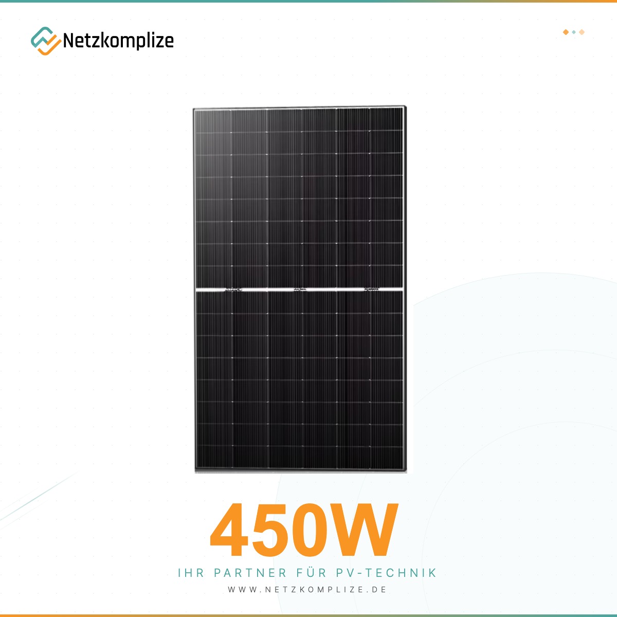 Sunpro SPDG450-N96R12 450W 1500V Black Frame Bifazial Solarmodul Full-Black