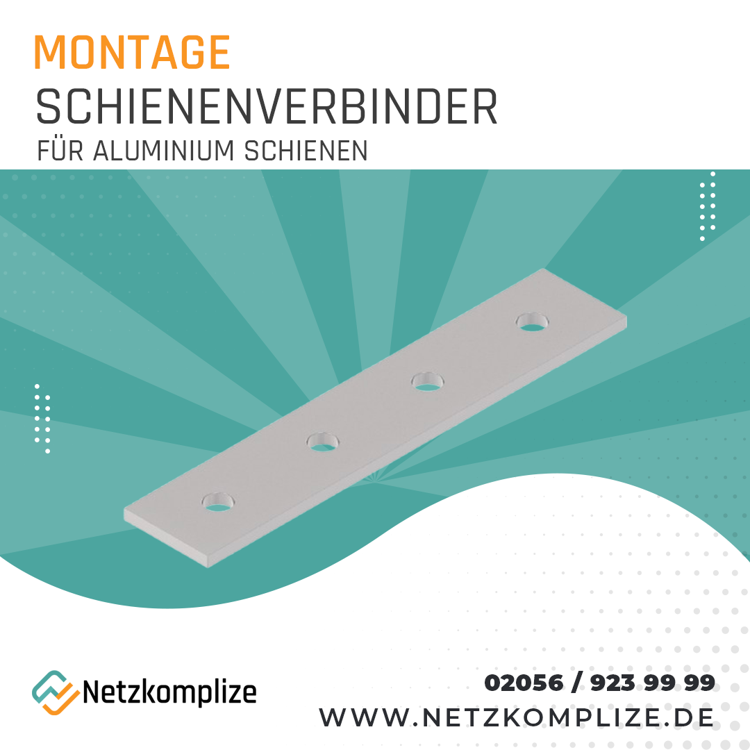 Schienenverbinder für Standard Aluminium-Schiene