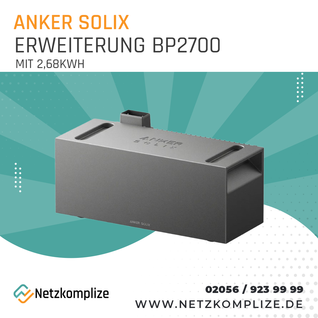 Anker SOLIX Solarbank 3 E2700 PRO Zusatzakku Erweiterungspaket