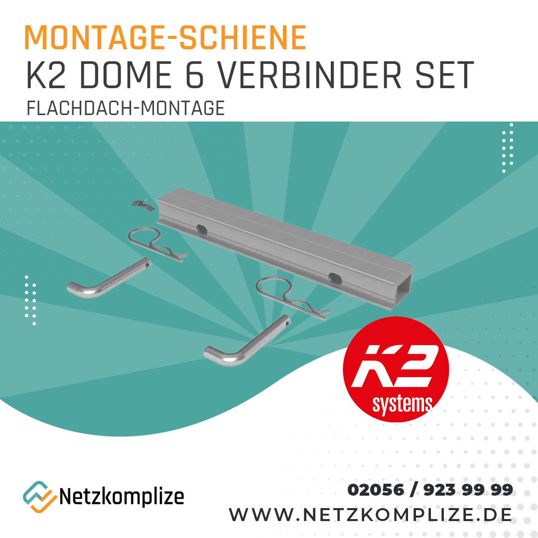 K2 Dome 6 Connector/Verbinder Set - Flachdach