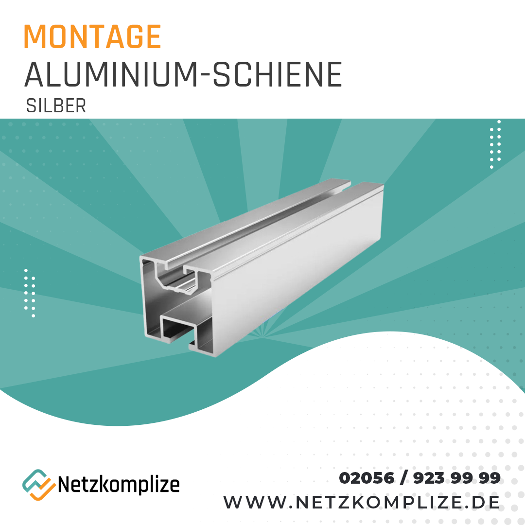 Aluminium-Schiene Silber - 1,2 Meter