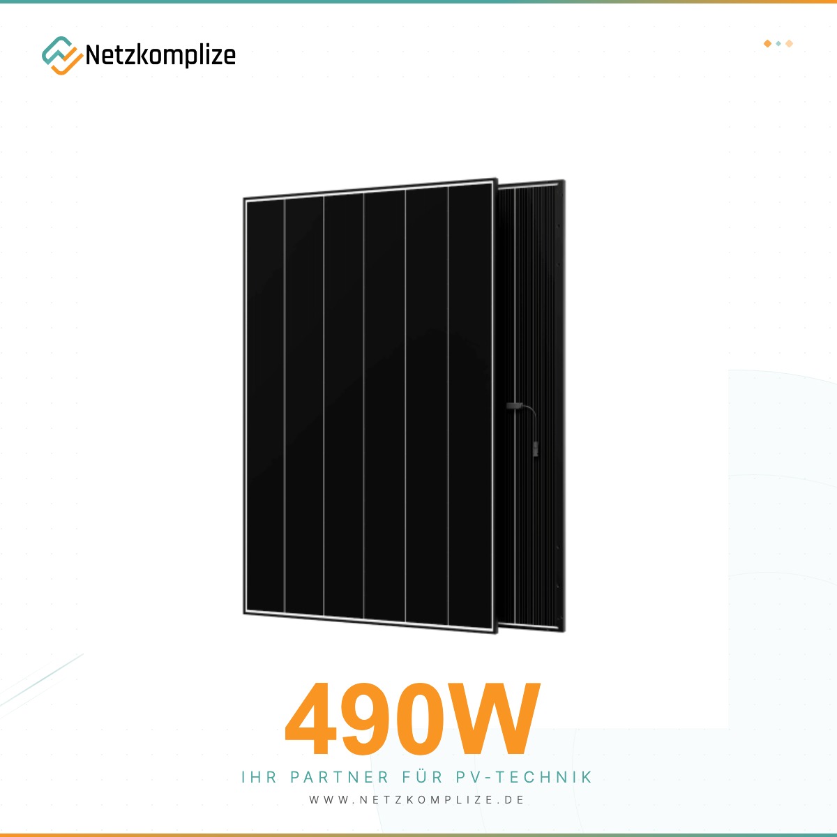 AIKO Solar Neostar 3P+54 490W Black Frame Doppelglas Solarmodul (AIKO-A-MCE54Dw)